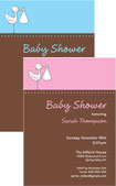 personalized baby girl and boy shower invitation